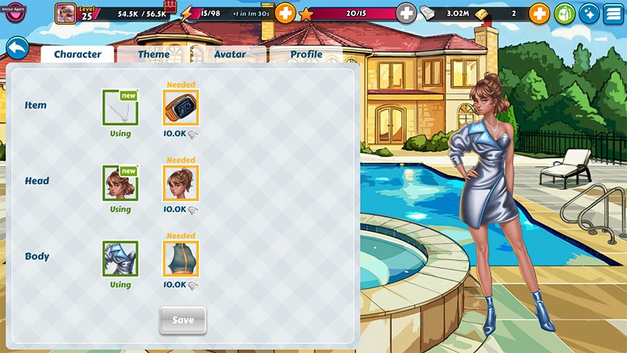 RPG fashion game